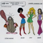 Black Animation Collection Captain Caveman Dee Dee Original Production Model Sheet 150x150 Black Animation Collection