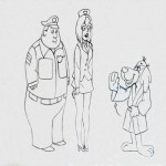Black Animation Collection Hong Kong Phooey Original Production Drawing 150x150 Black Animation Collection