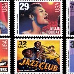 Jazz and Blues Singers 150x150 Black Stamp Collection