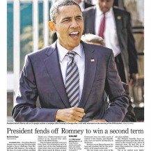 nytimes front page photo obama bernie