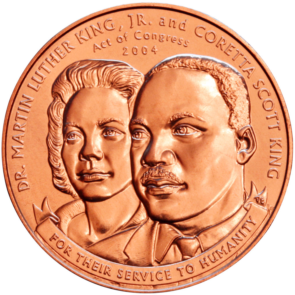Martin Luther King Coretta Scott King Bronze Medal Front