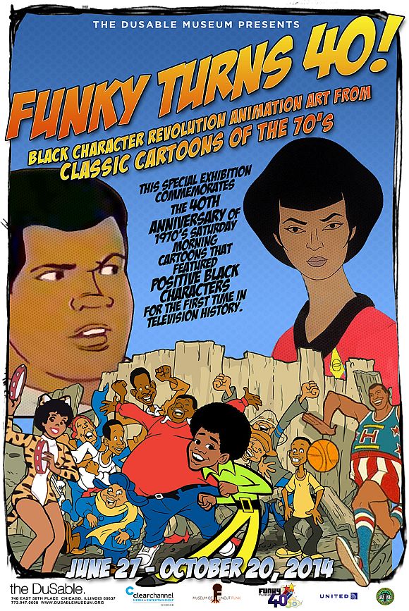 Funky Turns 40 Black Character Revolution DuSable Poster