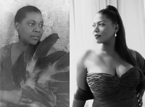 Bessie Smith and Queen Latifah b/w