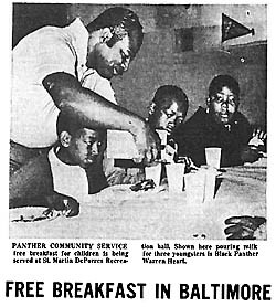 Black Panthers Free Breakfast